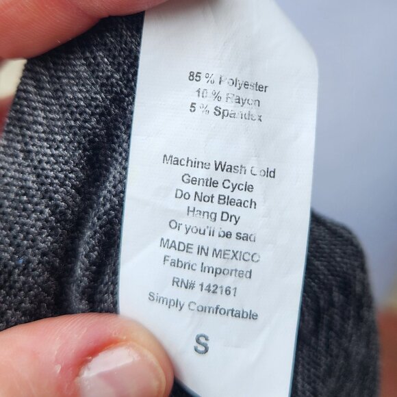 Lularoe Sleeveless Duster Long Cardigan Sweater Marled Black Gray Side Slits - Picture 13 of 13